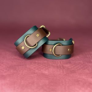 Wrist Cuffs, Handfesseln in Grün für Damen, Herren; Fantasy-Style