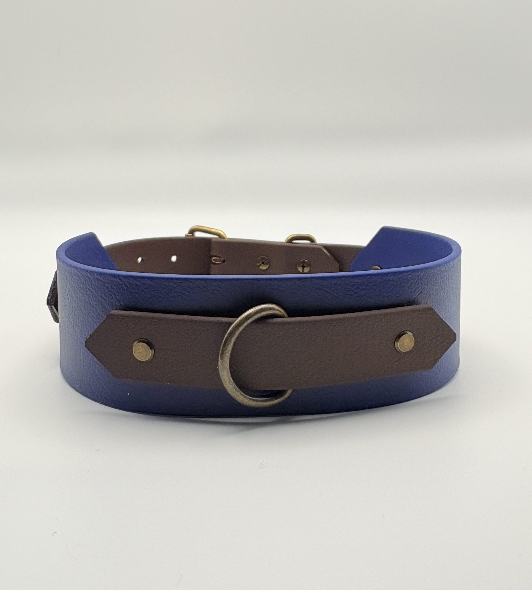Biothane Bondage Collar Halsband blau für Damen, Herren, Submissive