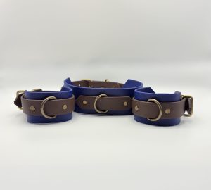 Kleines Bondage Set Dunkelblau Biothane