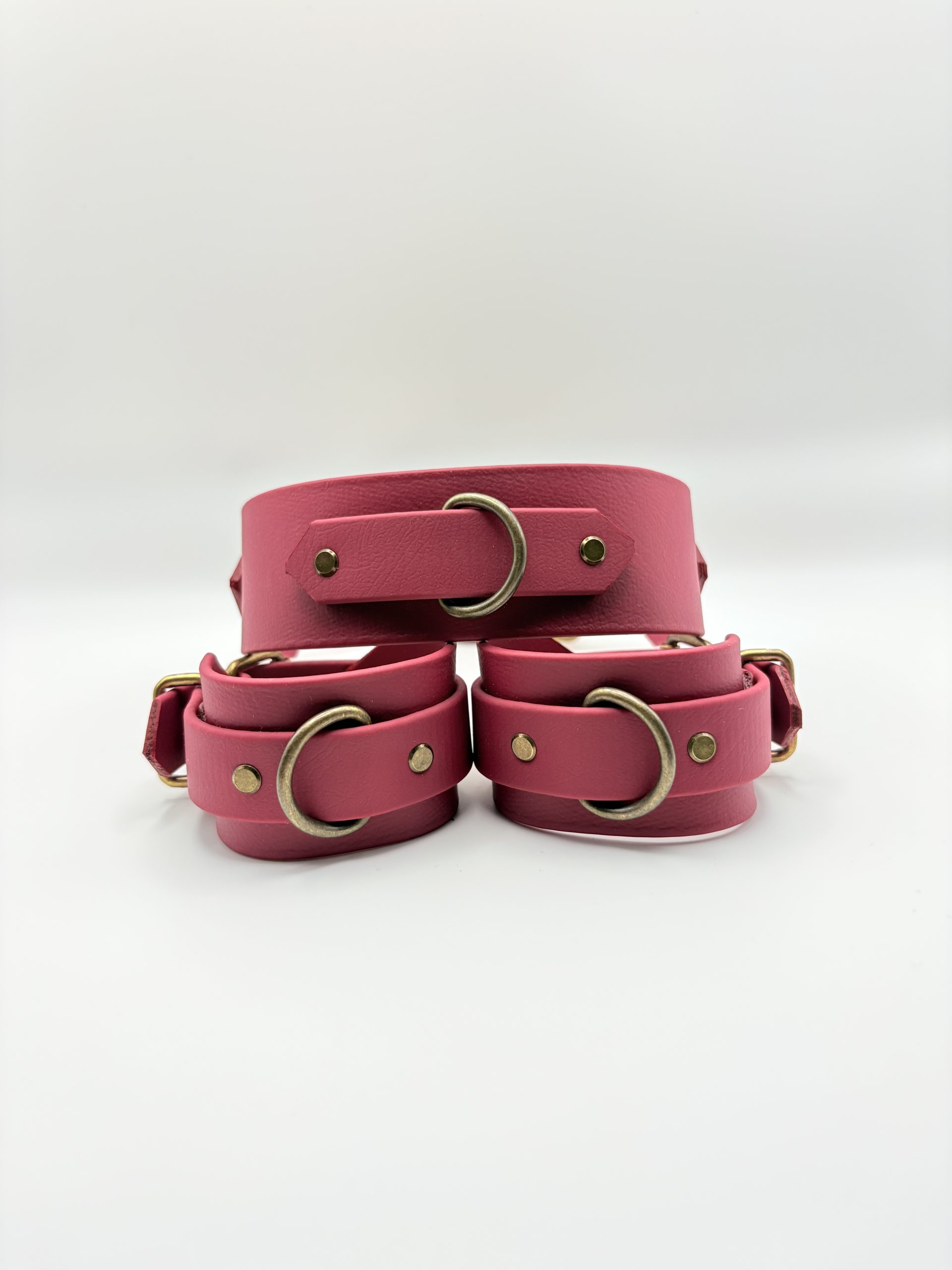 Kleines Bondage-Set Weinrot